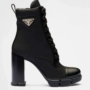 Prada Black Heeled Boots
